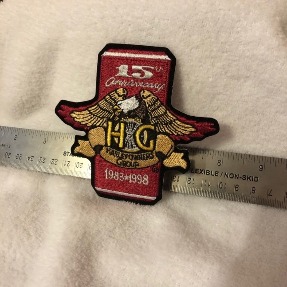 Harley-Davidson HOG 15th anniversary patch biker